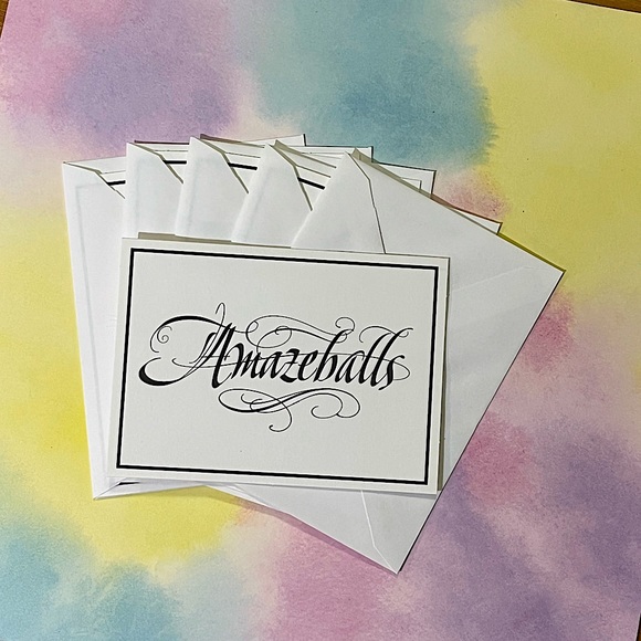 “Amazeballs” Blank Cards by Hallmark, package of 10, 3.5”x5” - Picture 1 of 4